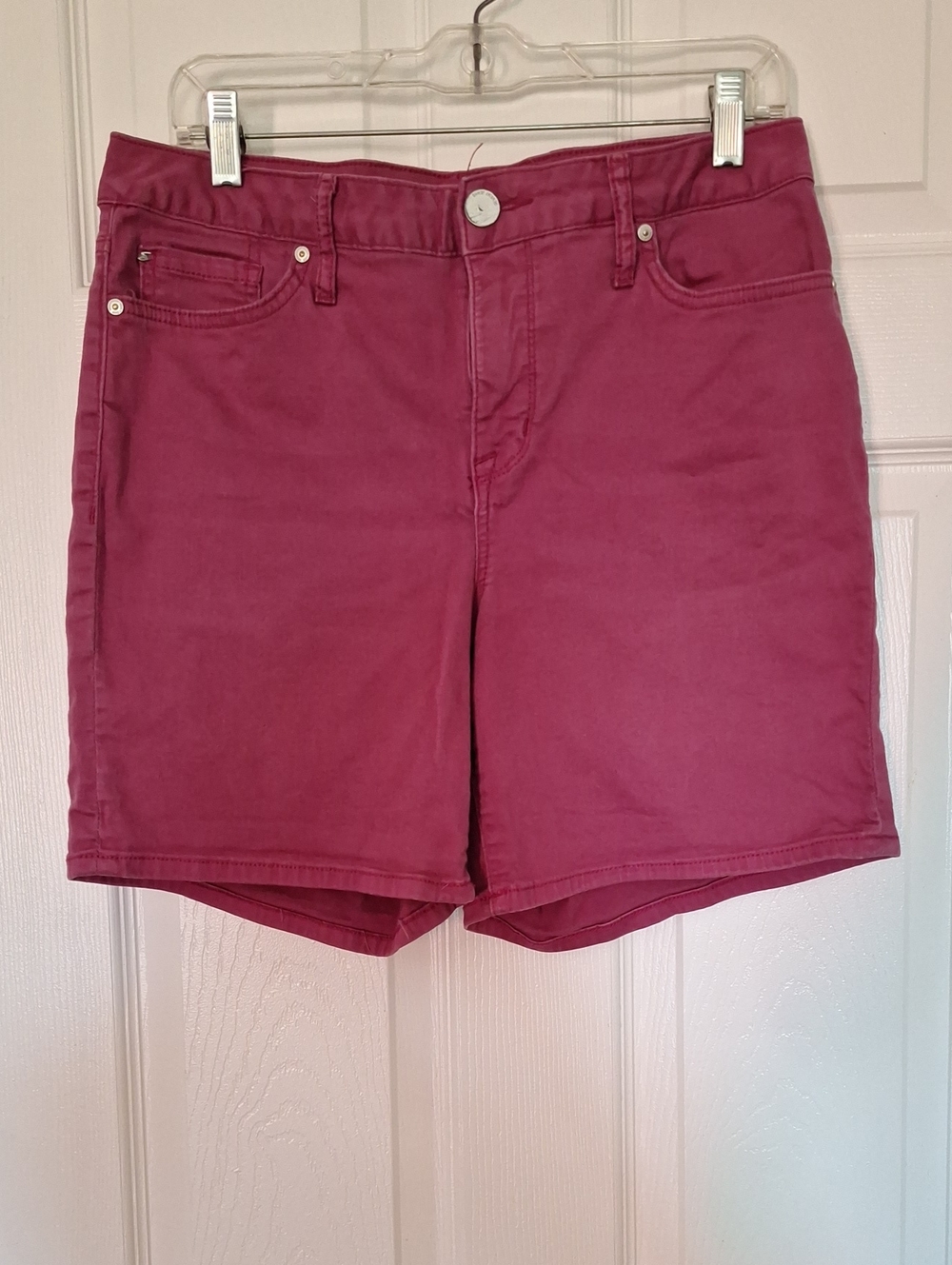 7 For All Mankind Pink Bermuda Shorts